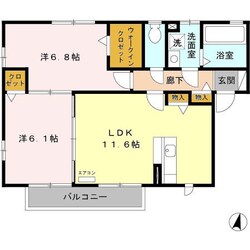 メゾンベールＢの物件間取画像